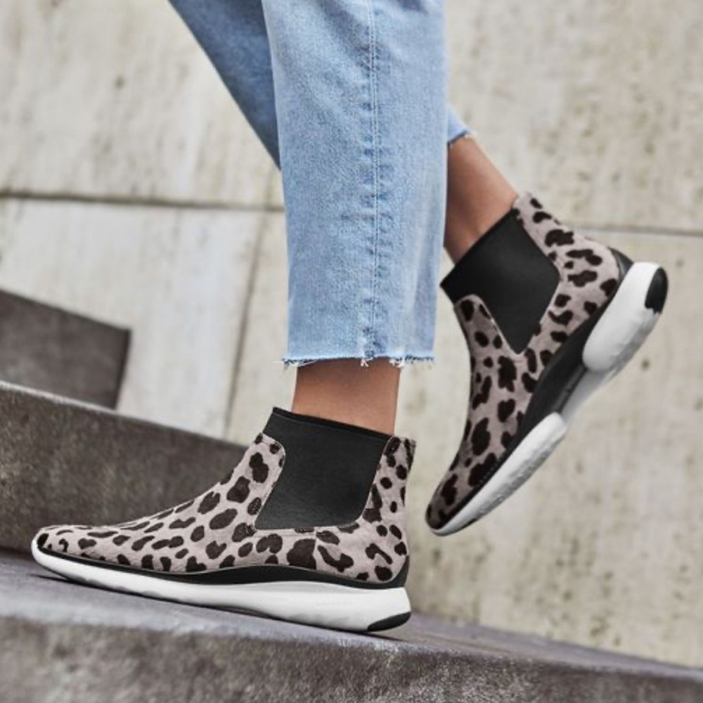 Cole Haan - women’s 3. zerogrand Chelsea ankle boot waterproof Ocelot haircalf 6